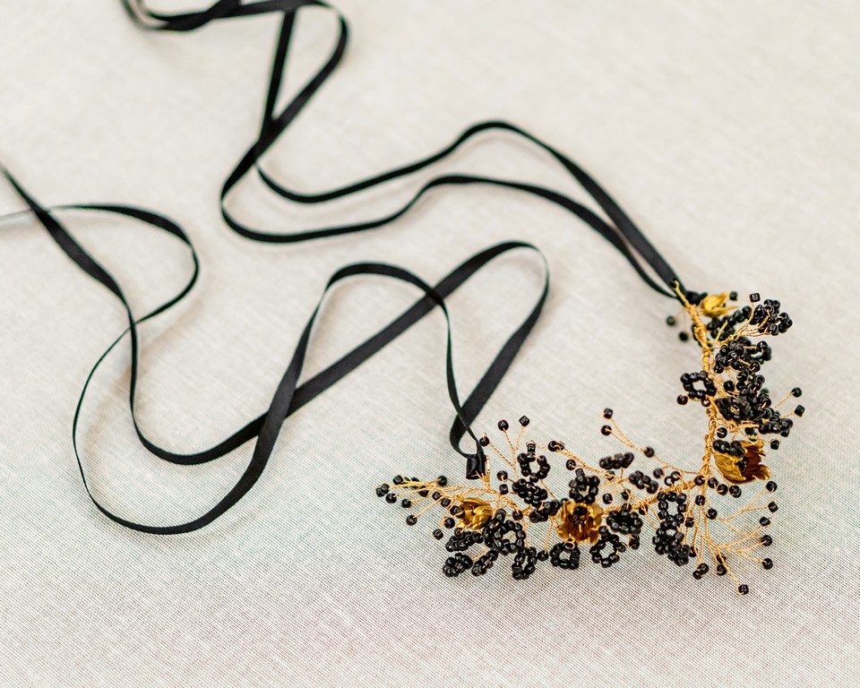 BLACK VINE HAARBAND – MALLOE Brautmode Berlin